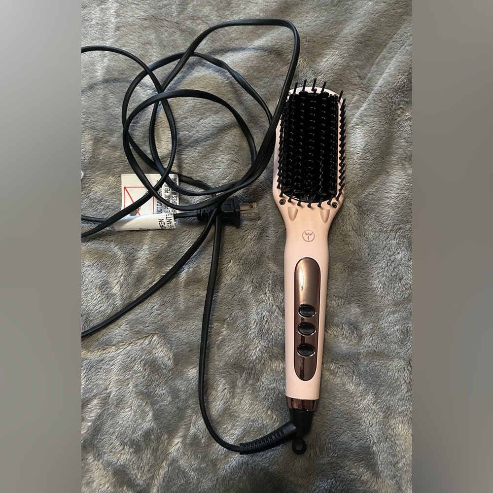 Lange Pink Hair Straightening Brush